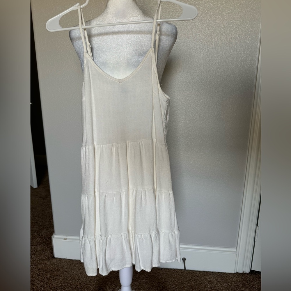 White mini dress